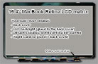 Apple MACBOOK PRO 15 Retina Model A1398 Screen